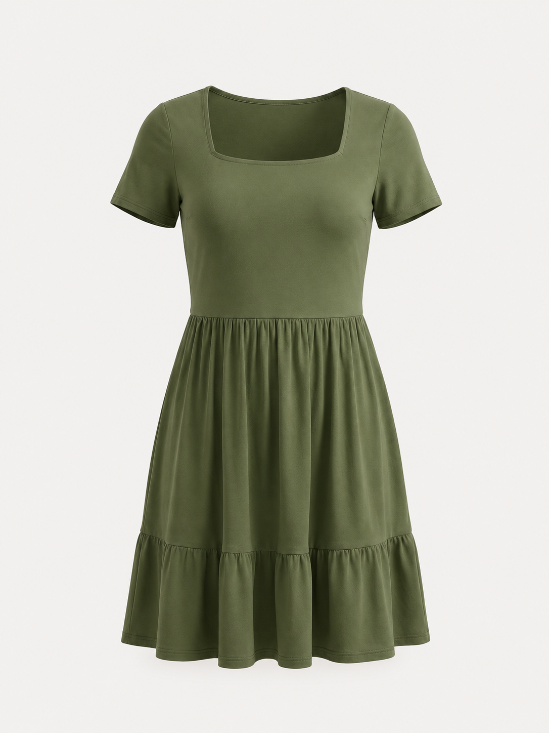 Wanda Minikleid mit Karree-Ausschnitt und Stufenrock