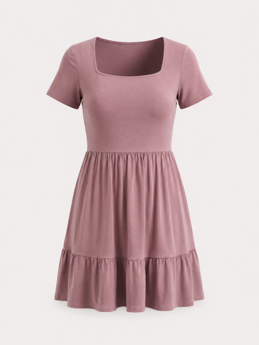 Wanda Minikleid mit Karree-Ausschnitt und Stufenrock