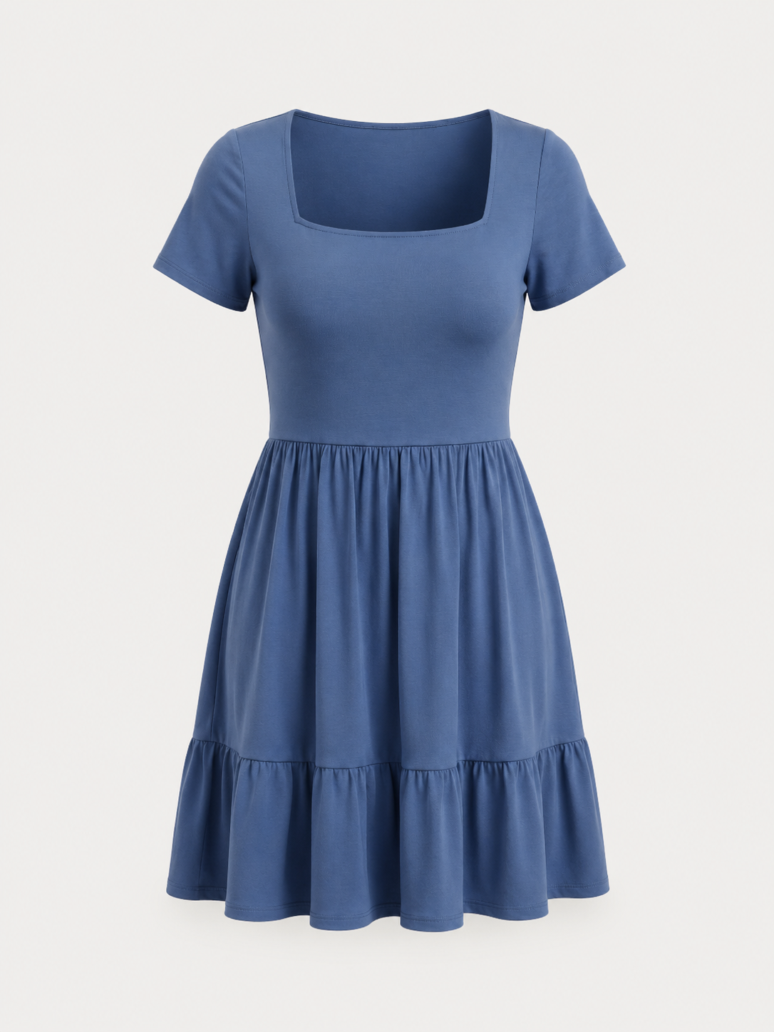 Wanda Minikleid mit Karree-Ausschnitt und Stufenrock