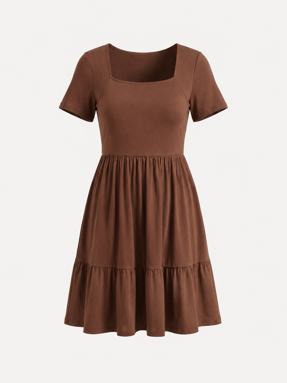 Wanda Minikleid mit Karree-Ausschnitt und Stufenrock