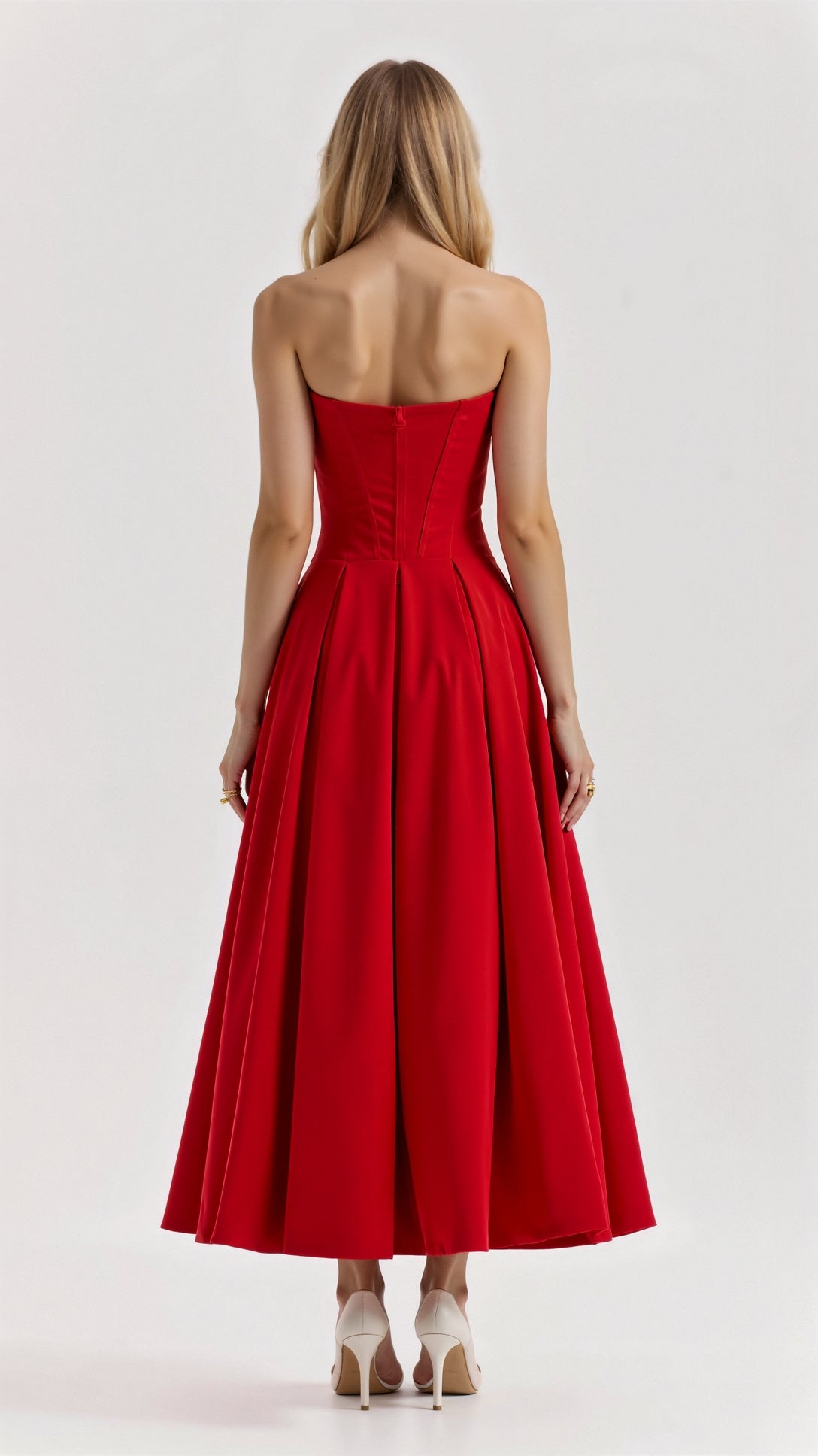 Trägerloses Midikleid Celestia