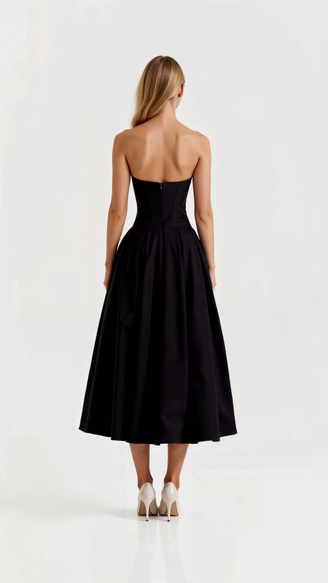 Trägerloses Midikleid Celestia