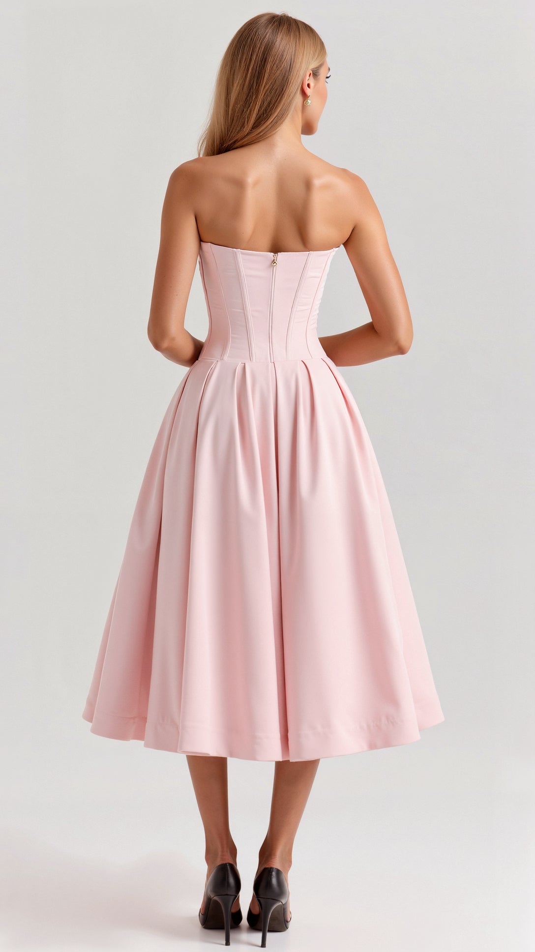Trägerloses Midikleid Celestia