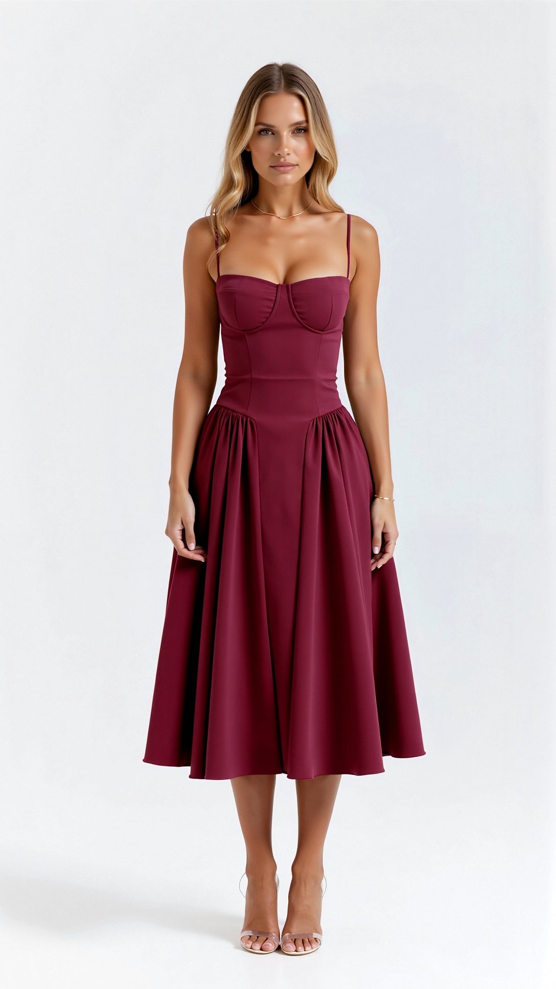Odette Korsett-Midikleid