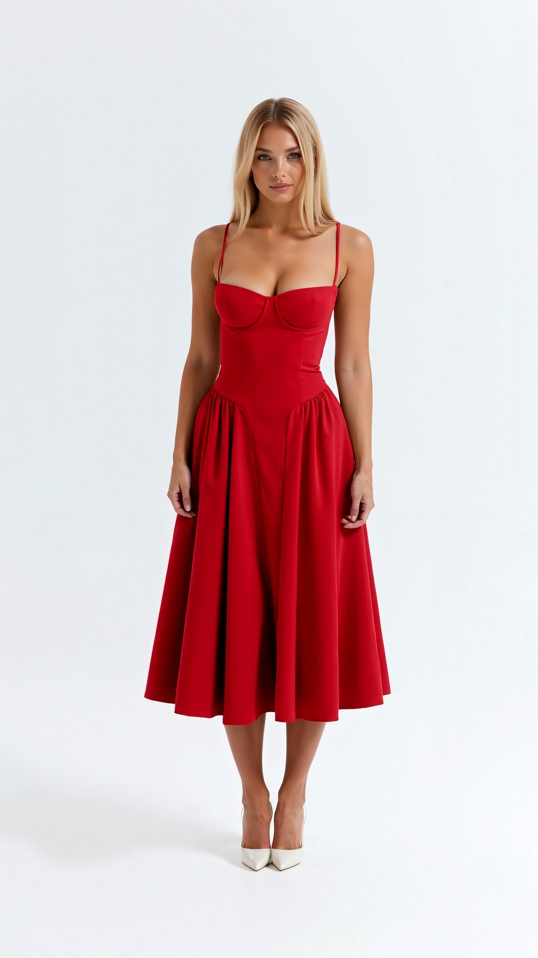 Odette Korsett-Midikleid