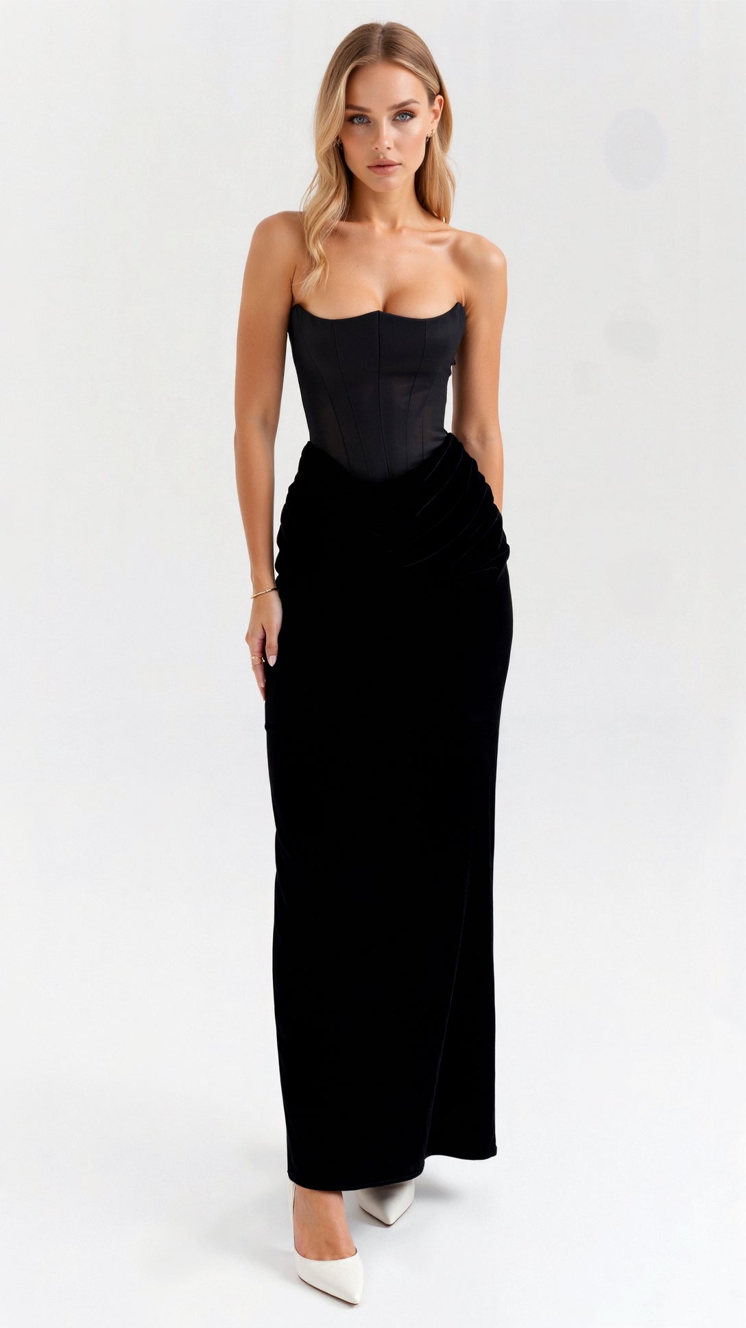 Trägerloses Maxikleid Luciana