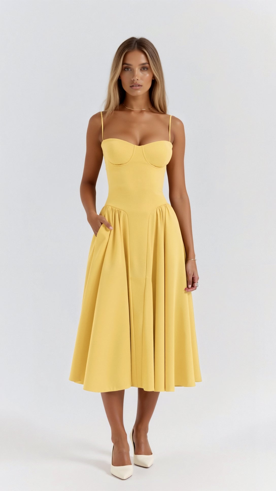 Odette Korsett-Midikleid