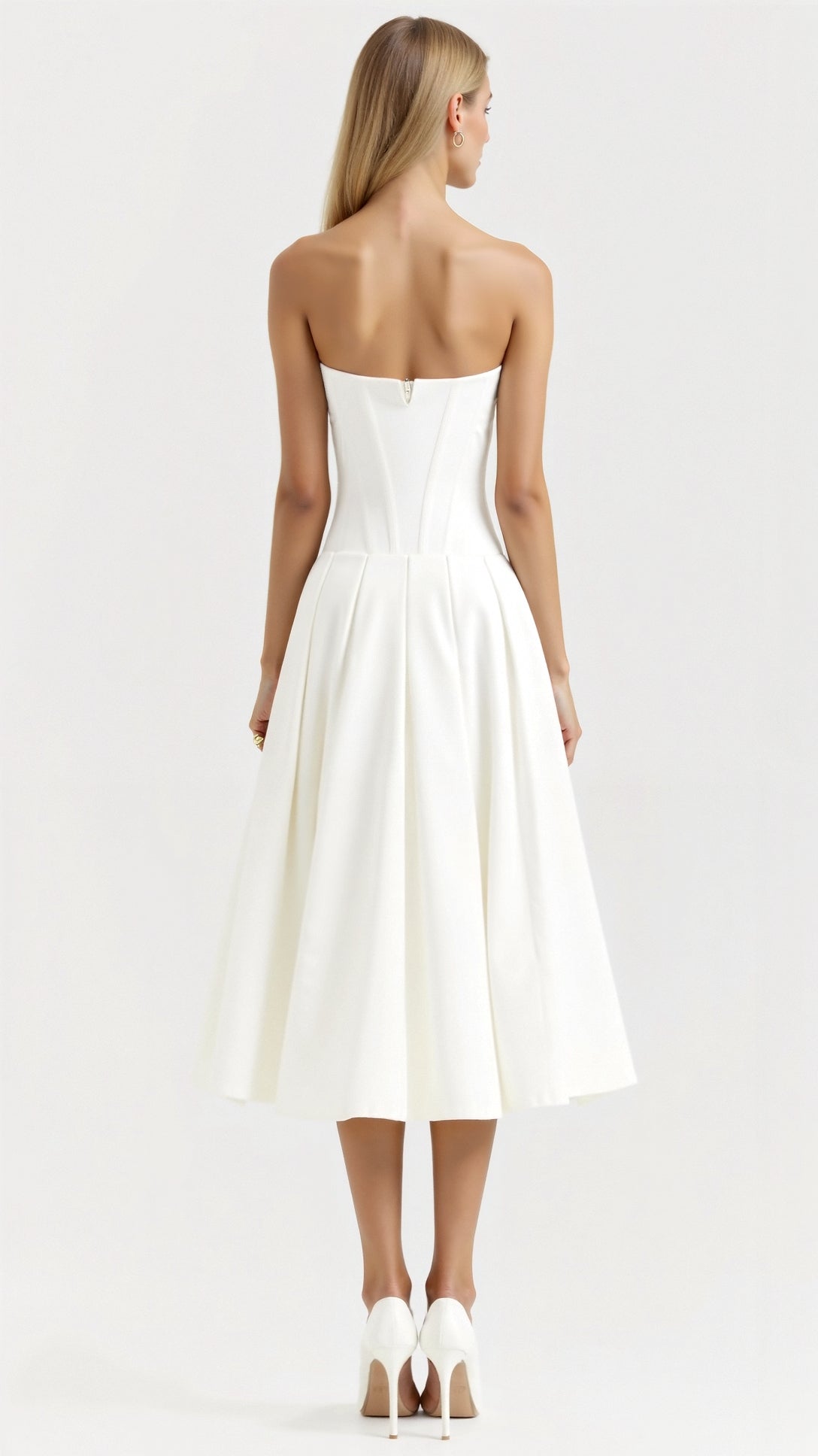 Trägerloses Midikleid Celestia