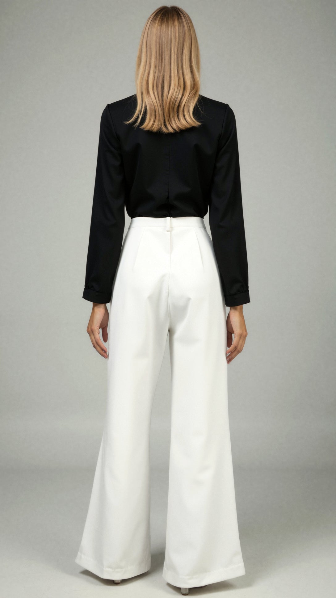 Claire Hose mit geradem Bein und hoher Taille