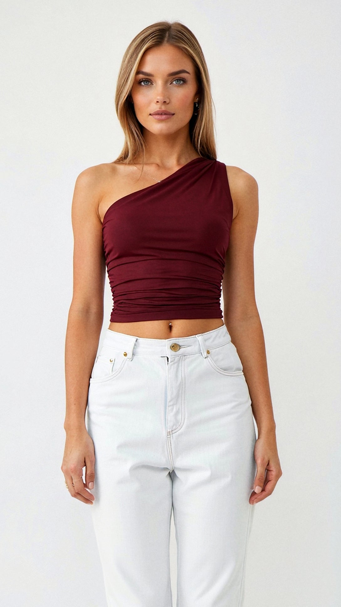 Ärmelloses One-Shoulder-Top Briony