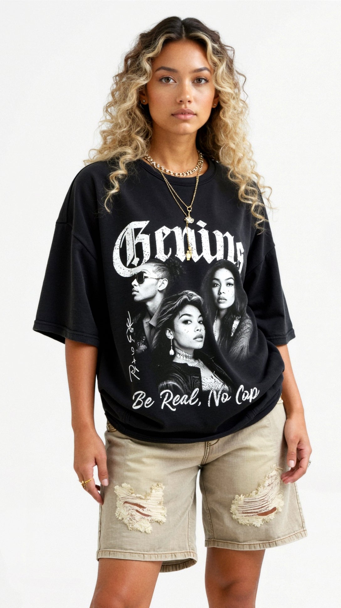 Jessamine Oversize-T-Shirt mit Grafik