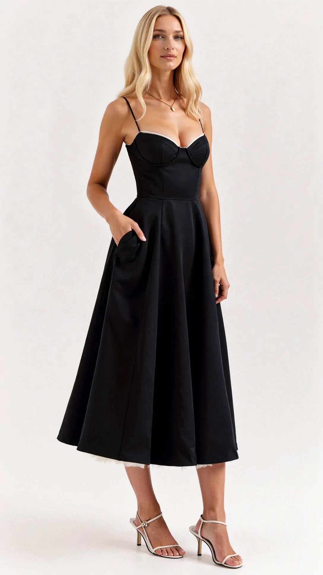 Isolde Tüll-Midikleid