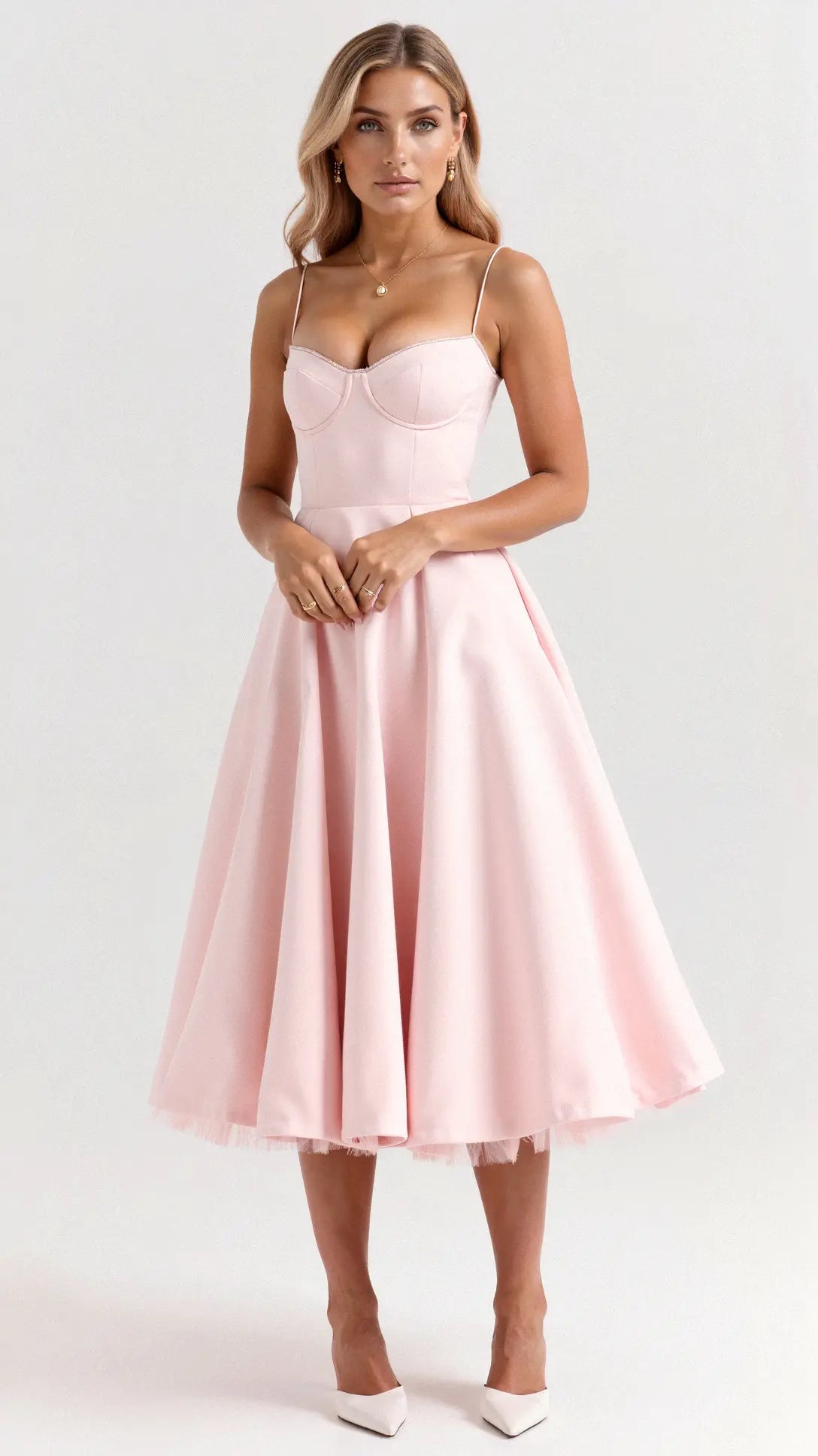 Isolde Tüll-Midikleid