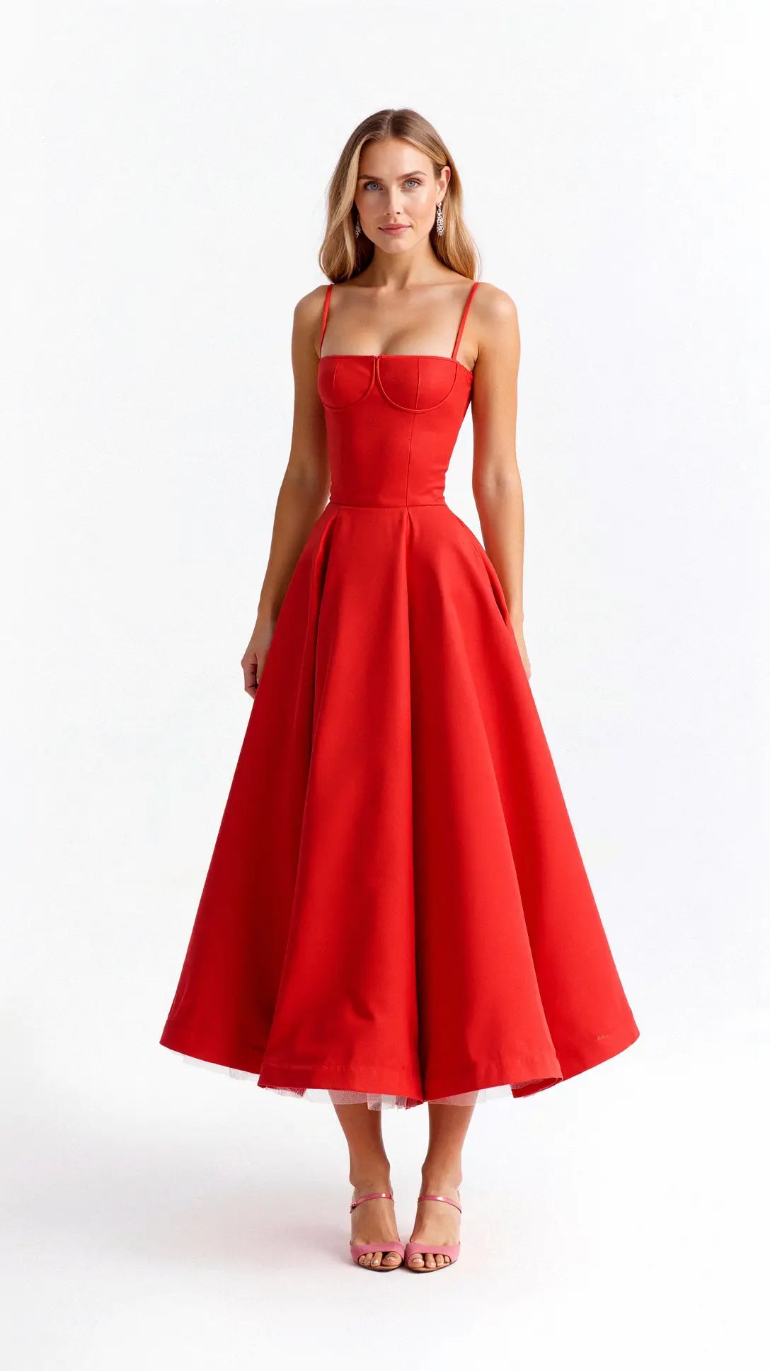 Isolde Tüll-Midikleid
