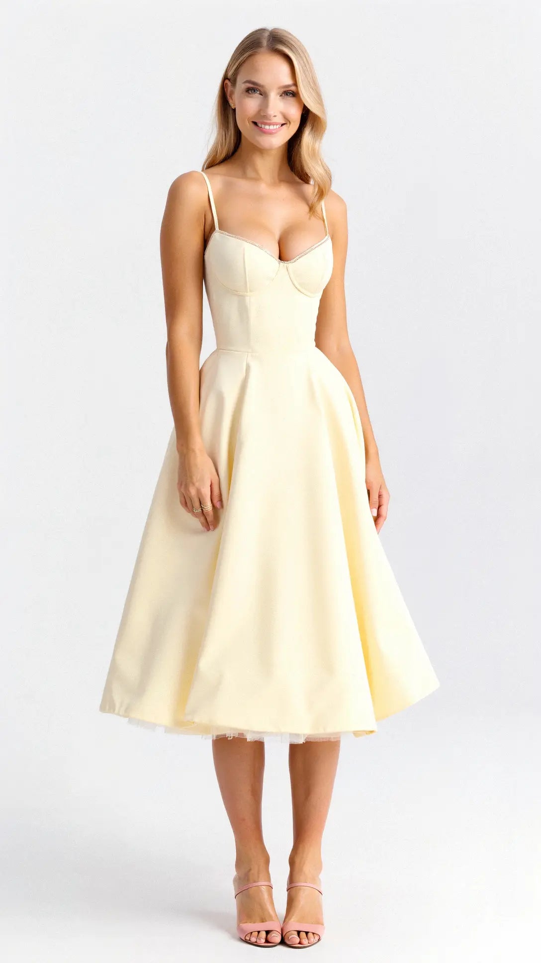 Isolde Tüll-Midikleid