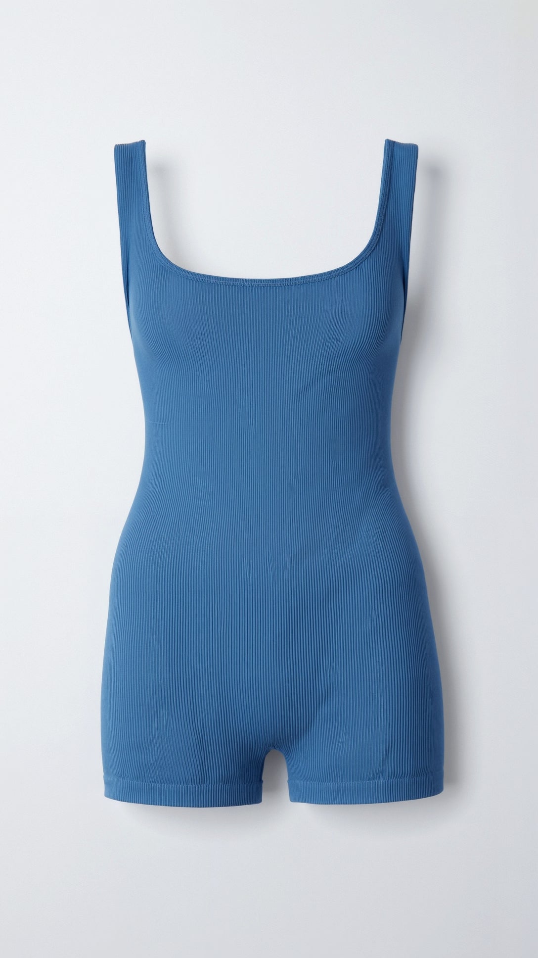 Gerippter Bodysuit mit eckigem Ausschnitt und Slip