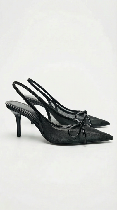 Michelle Slingback-Pumps aus Netzstoff