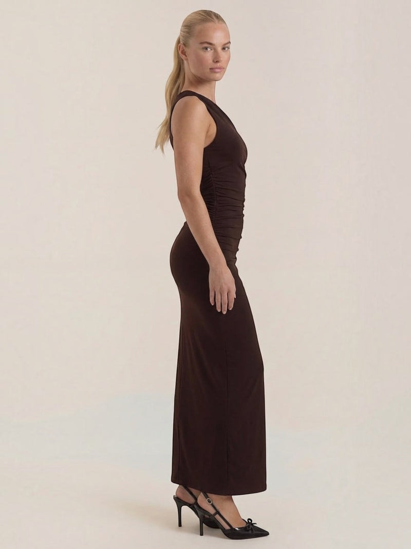 Deanna One-Shoulder-Maxikleid