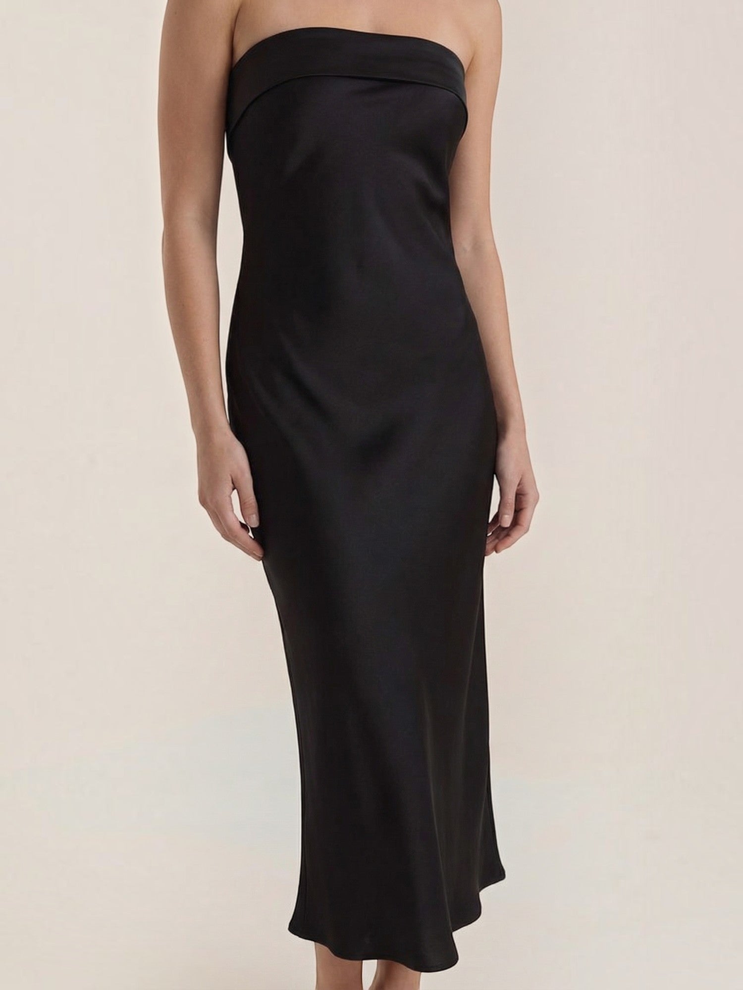 Elsa Schulterfreies Maxi-Abendkleid