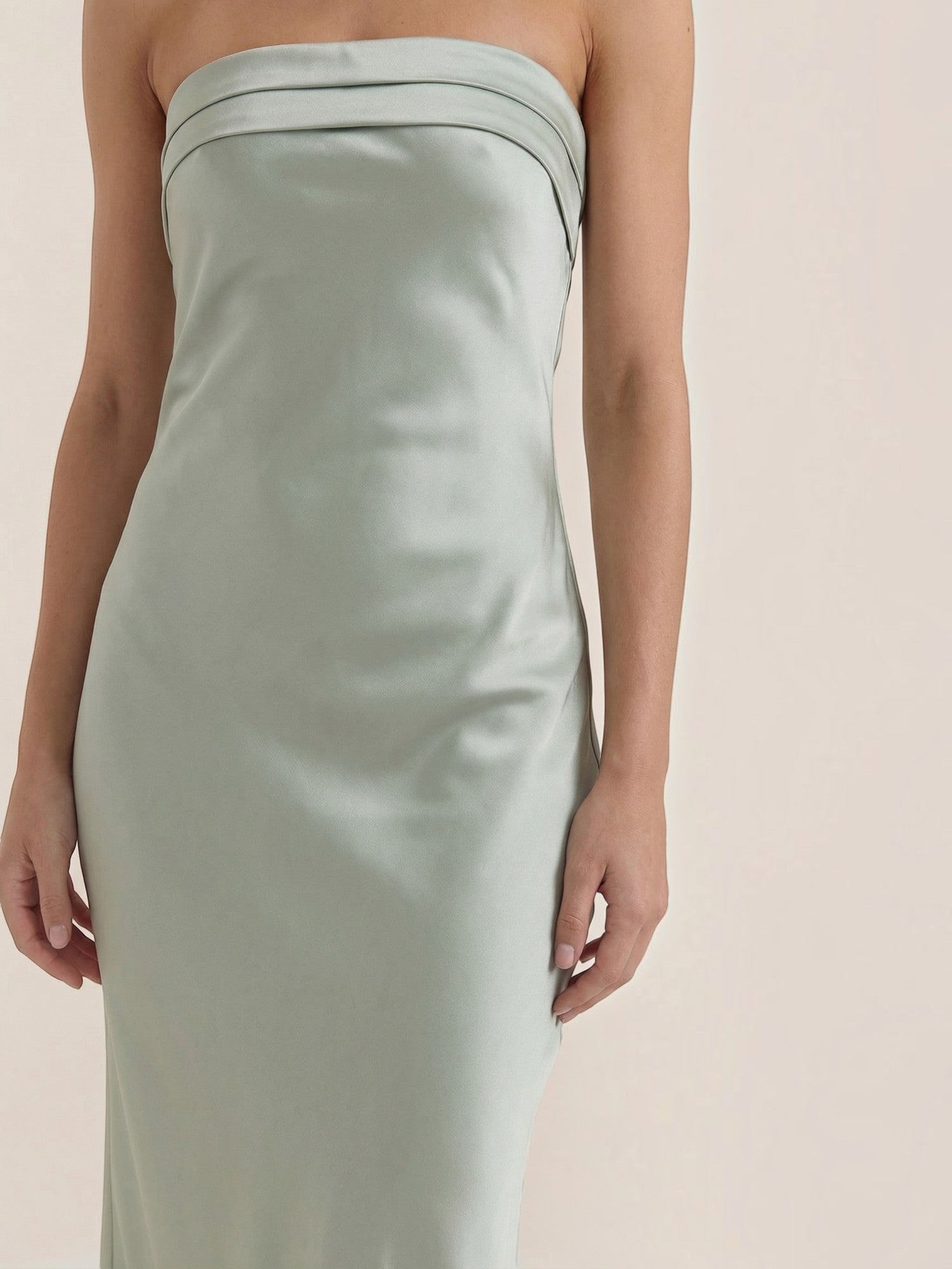 Elsa Schulterfreies Maxi-Abendkleid