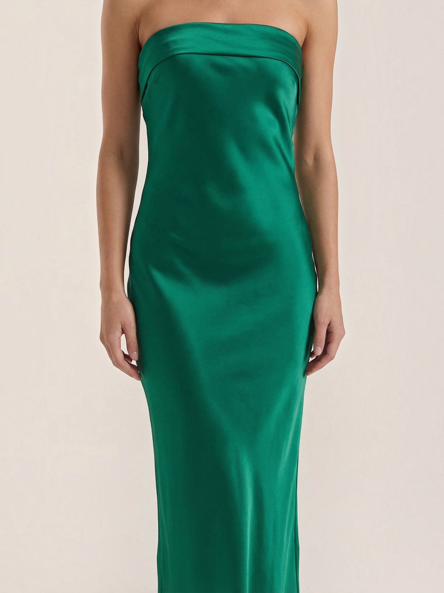 Elsa Schulterfreies Maxi-Abendkleid