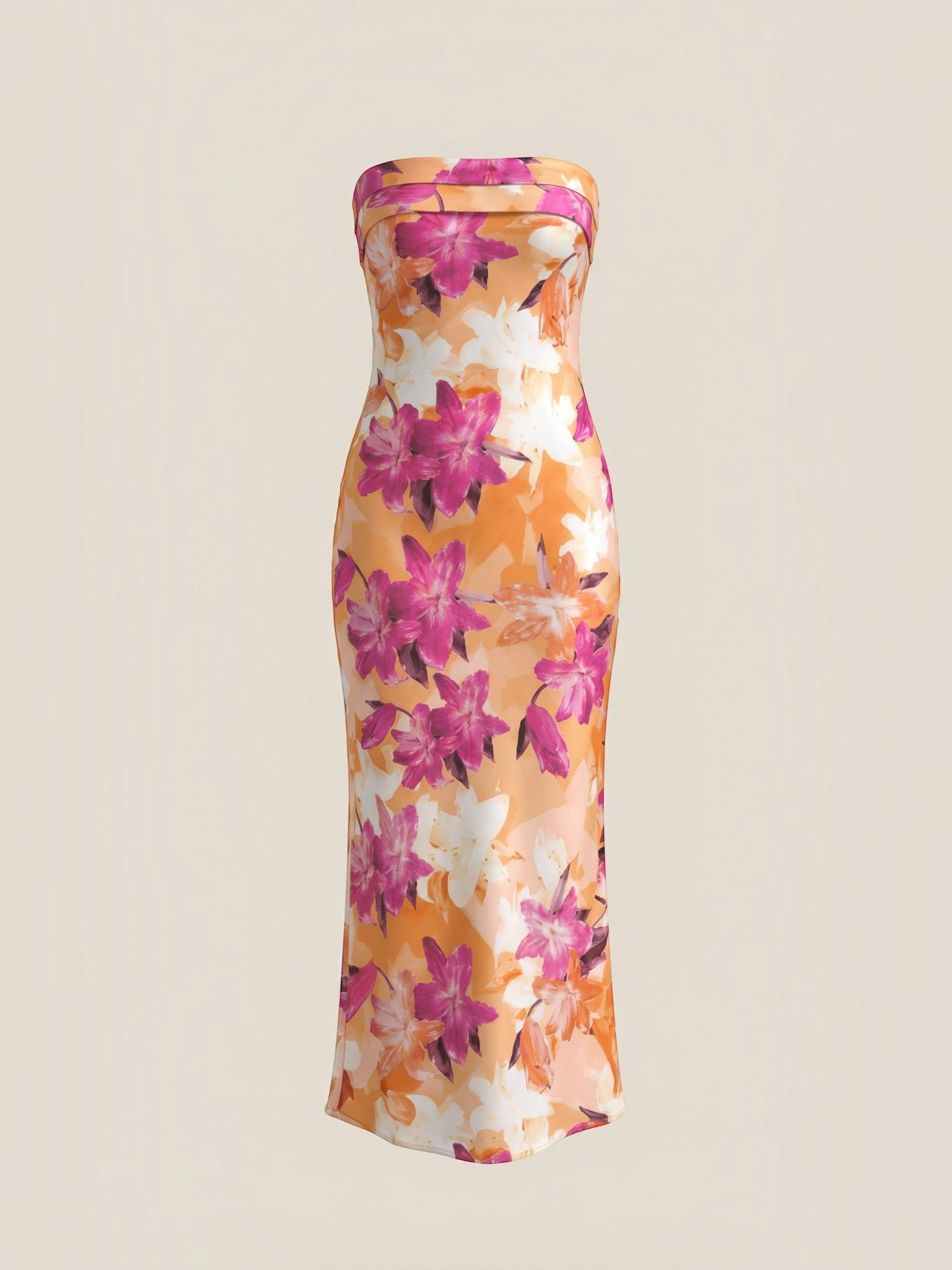 Elsa Schulterfreies Maxi-Abendkleid