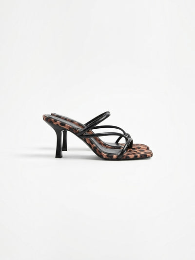 Delphine High Heel Mules mit Riemchen