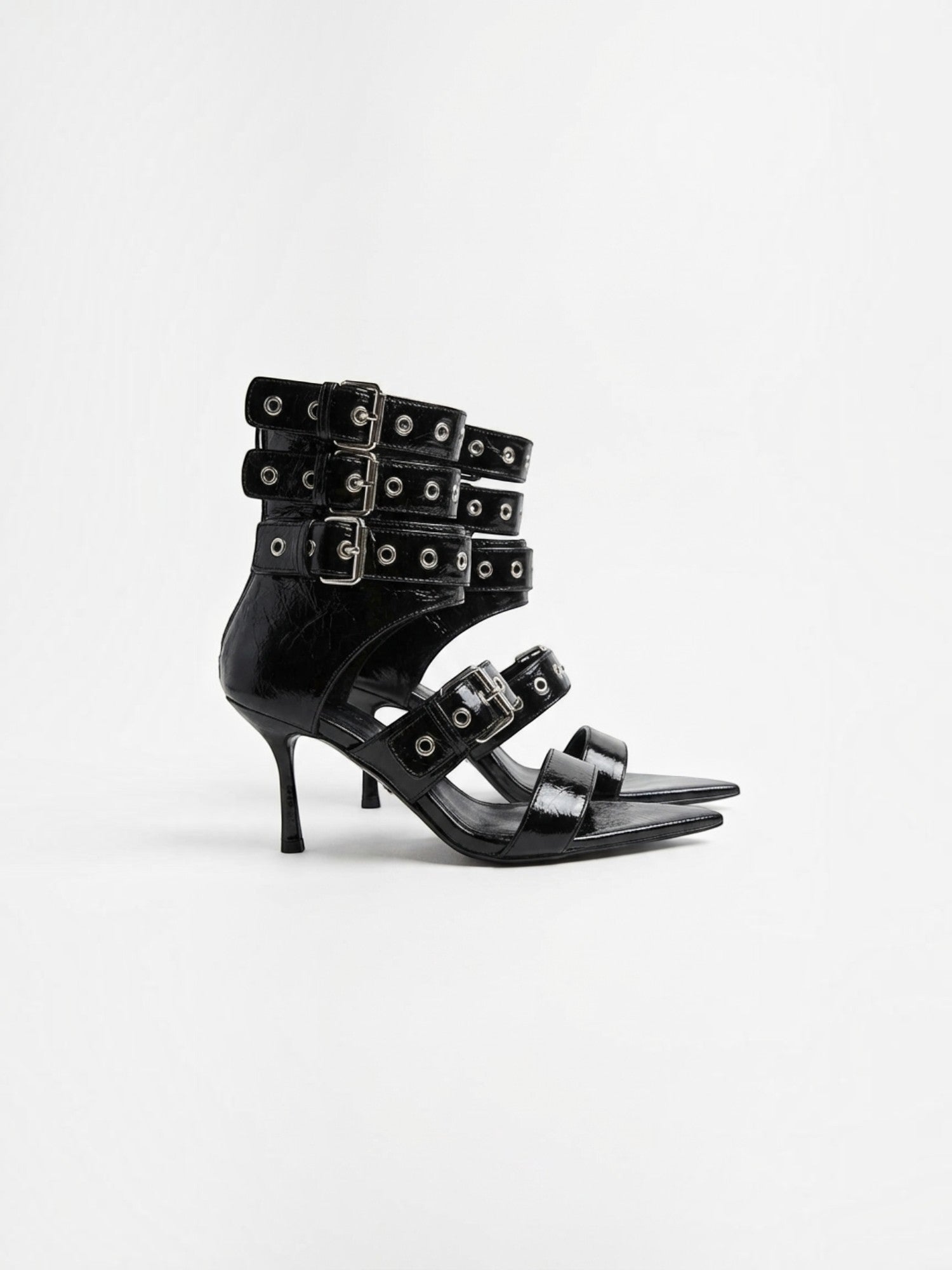 Elenique High Heel Sandaletten mit Schnallen