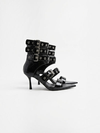 Elenique High Heel Sandaletten mit Schnallen