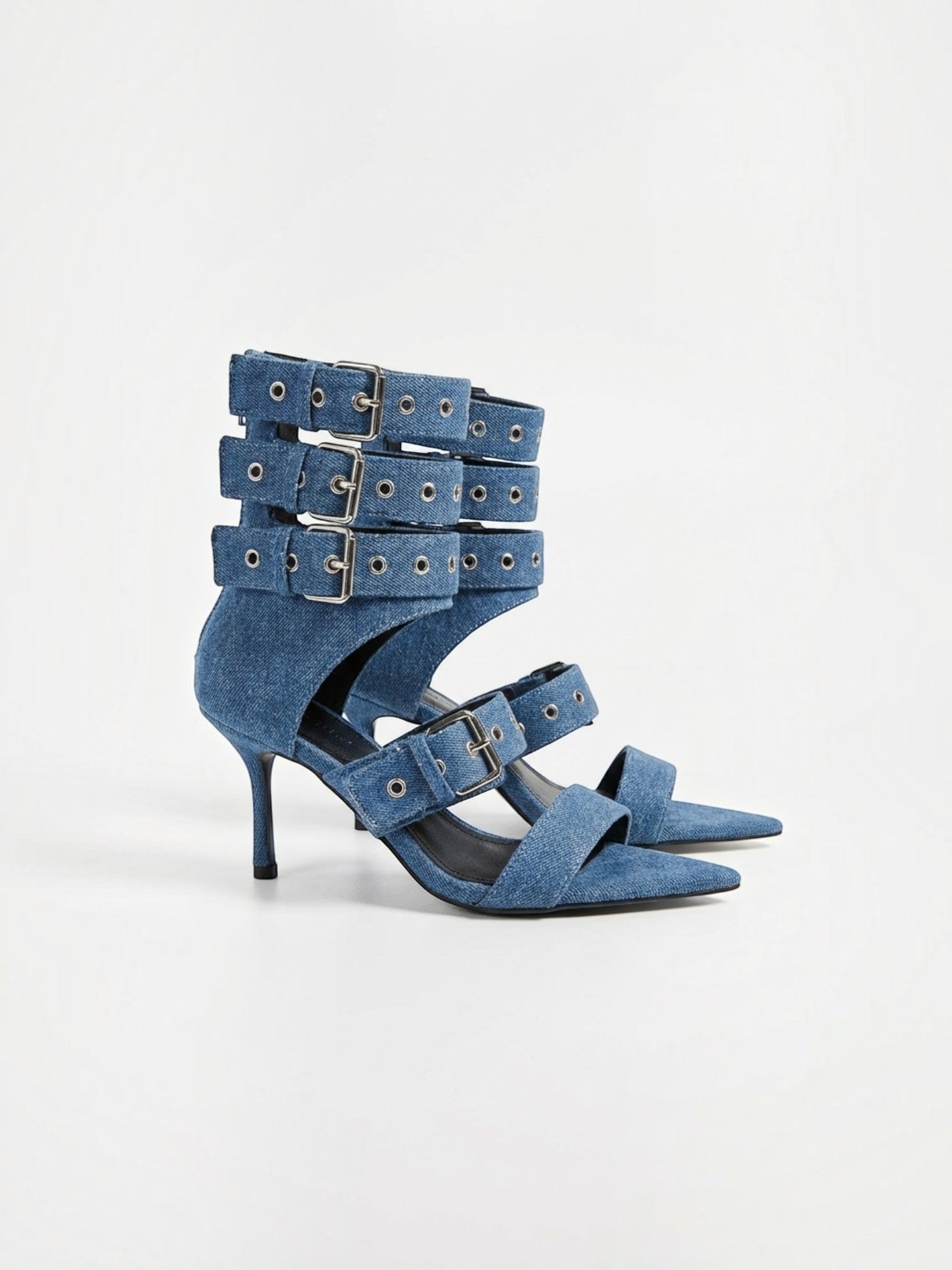 Elenique High Heel Sandaletten mit Schnallen