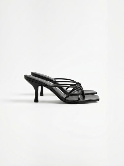 Damaris High Heel Mules mit Riemchen