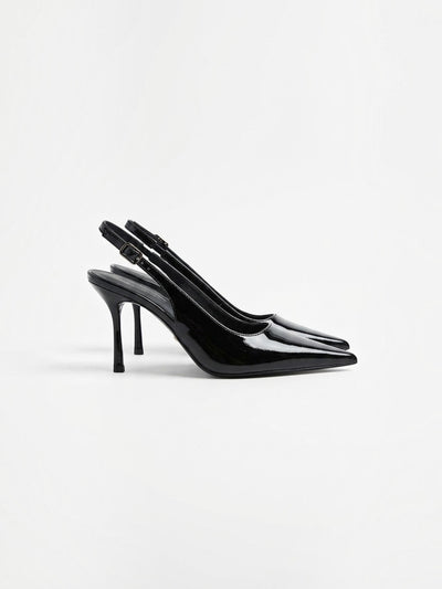 Norelle High Heel Slingback Pumps in Lackoptik