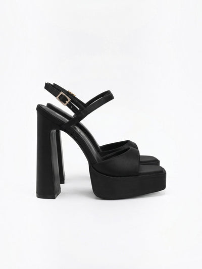 Amandine High Heel Plateau Sandaletten mit Blockabsatz