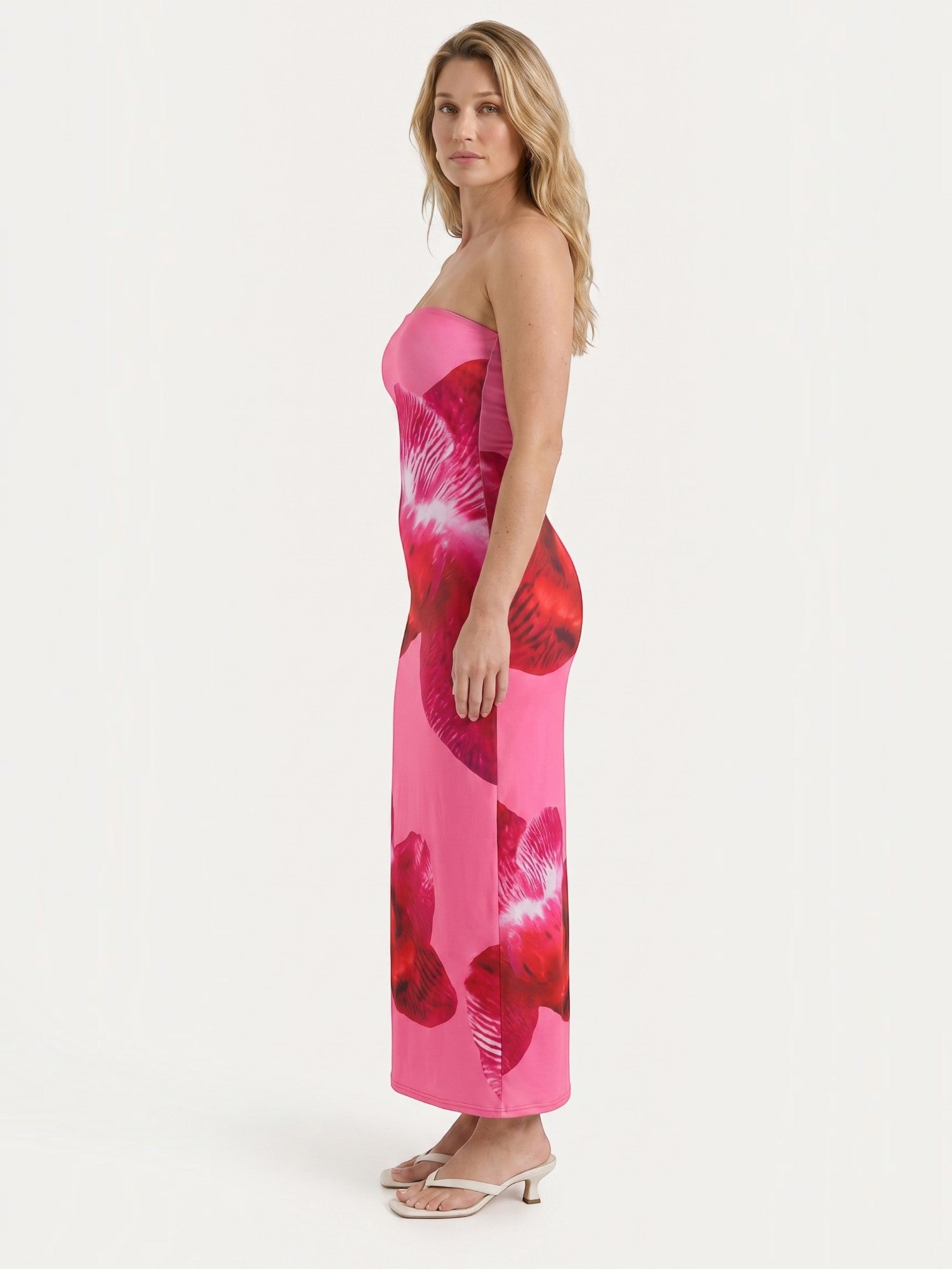Dena Maxikleid Bandeau mit Blumenprint