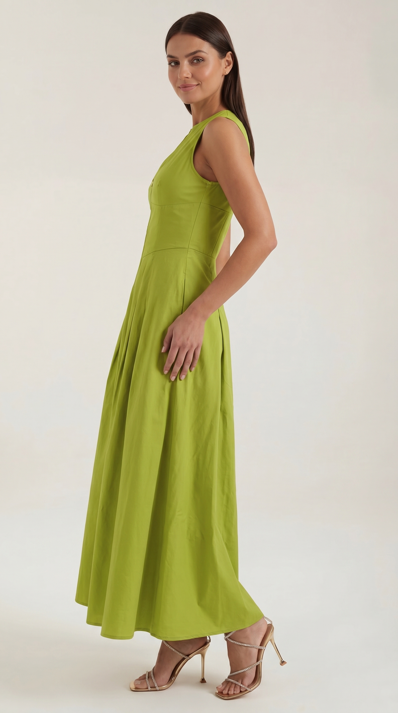 Nancy Midi-Kleid mit A-Linie Schnitt
