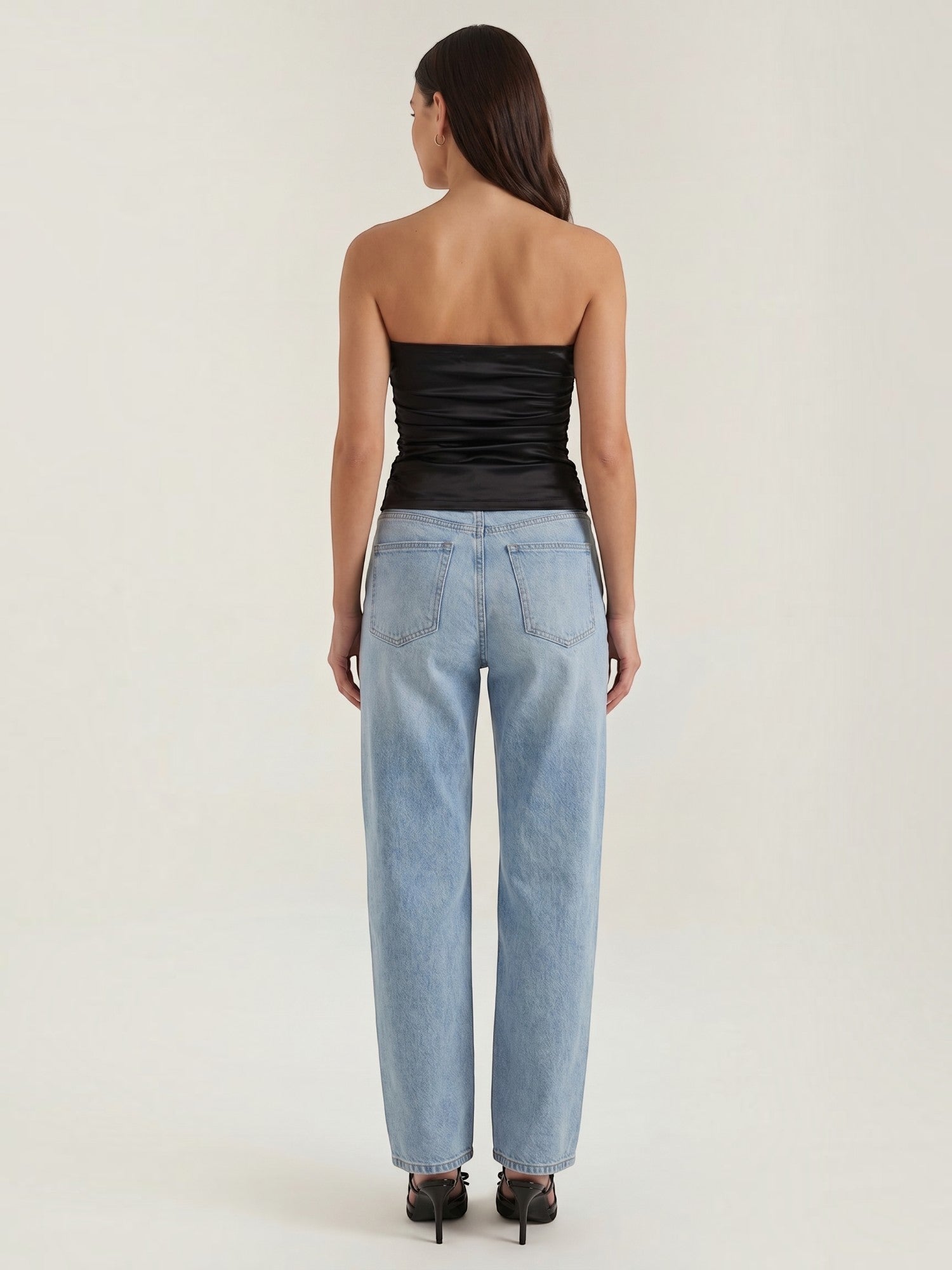 Guinevere Bandeau Top mit Raffung