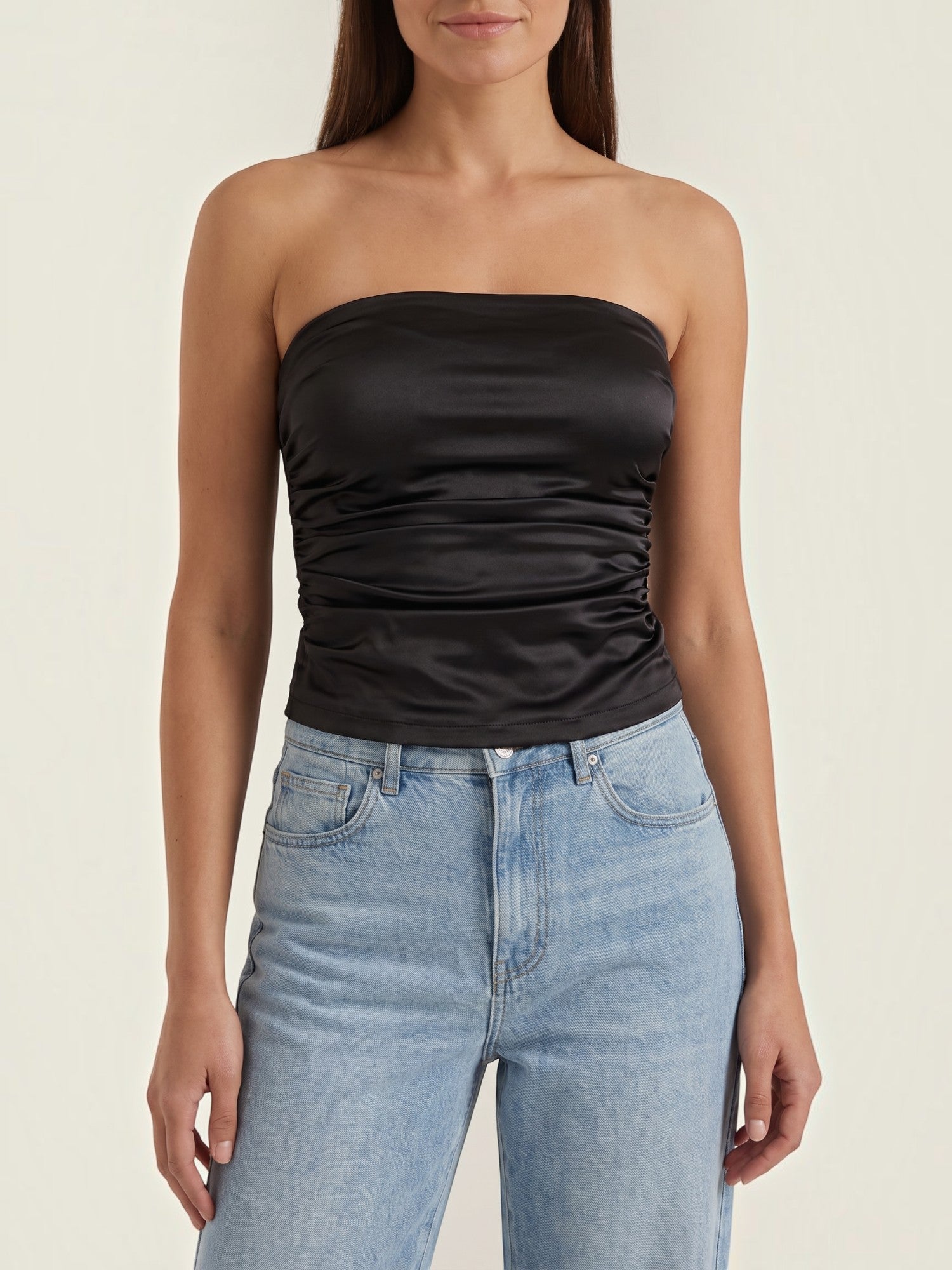 Guinevere Bandeau Top mit Raffung