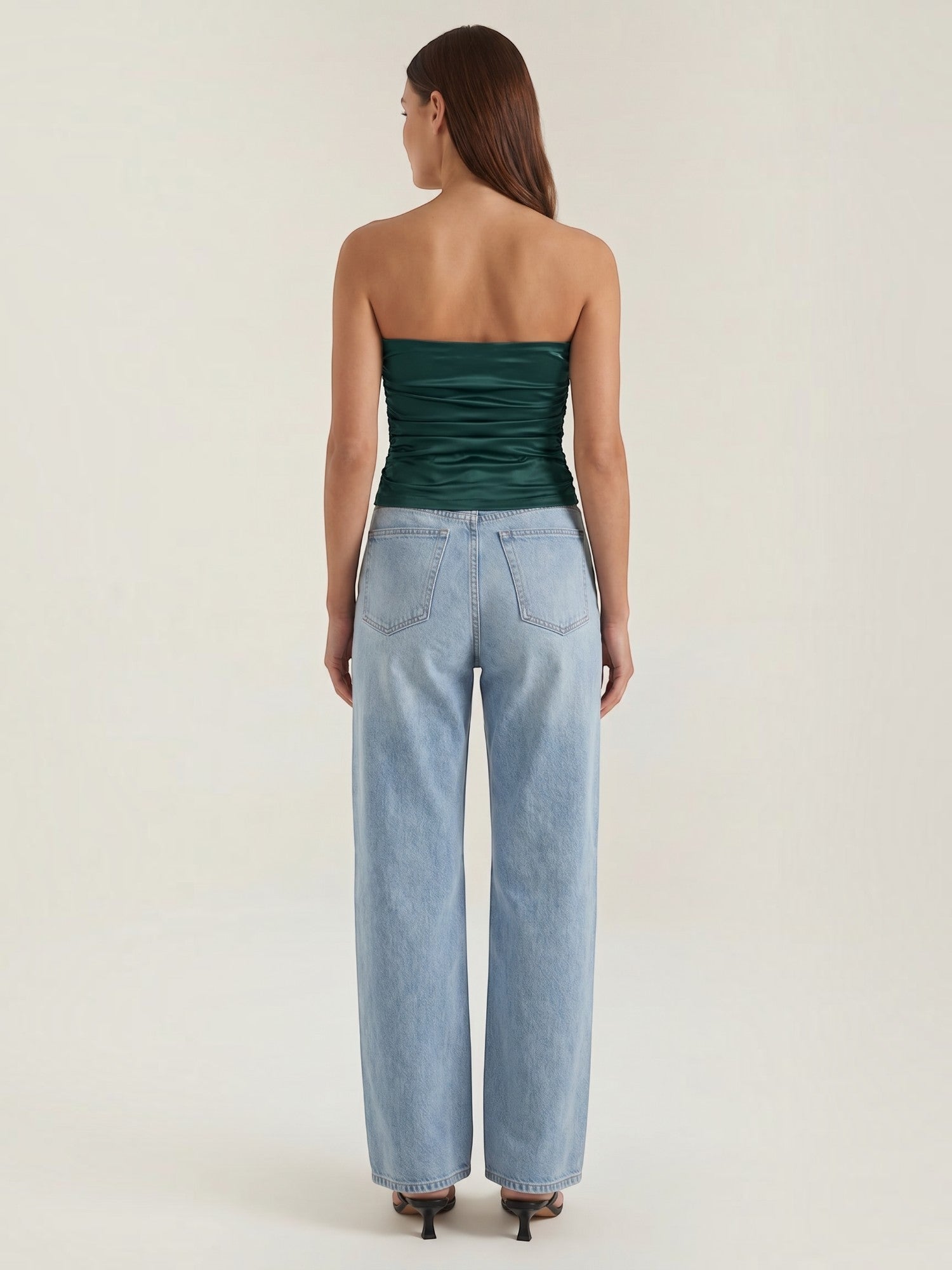 Guinevere Bandeau Top mit Raffung