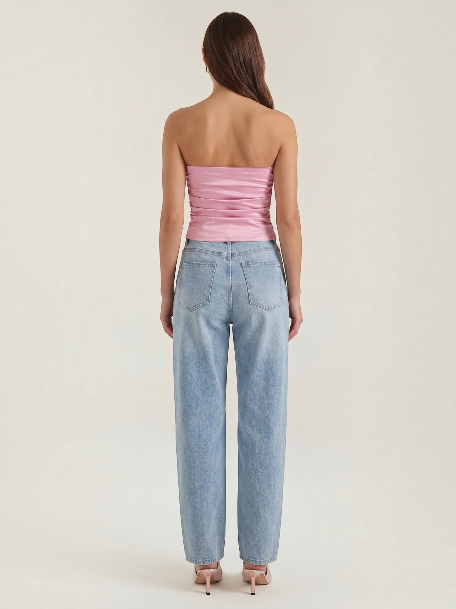 Guinevere Bandeau Top mit Raffung