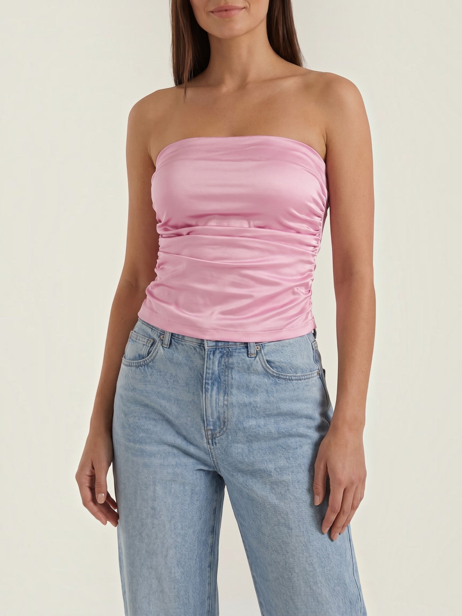 Guinevere Bandeau Top mit Raffung