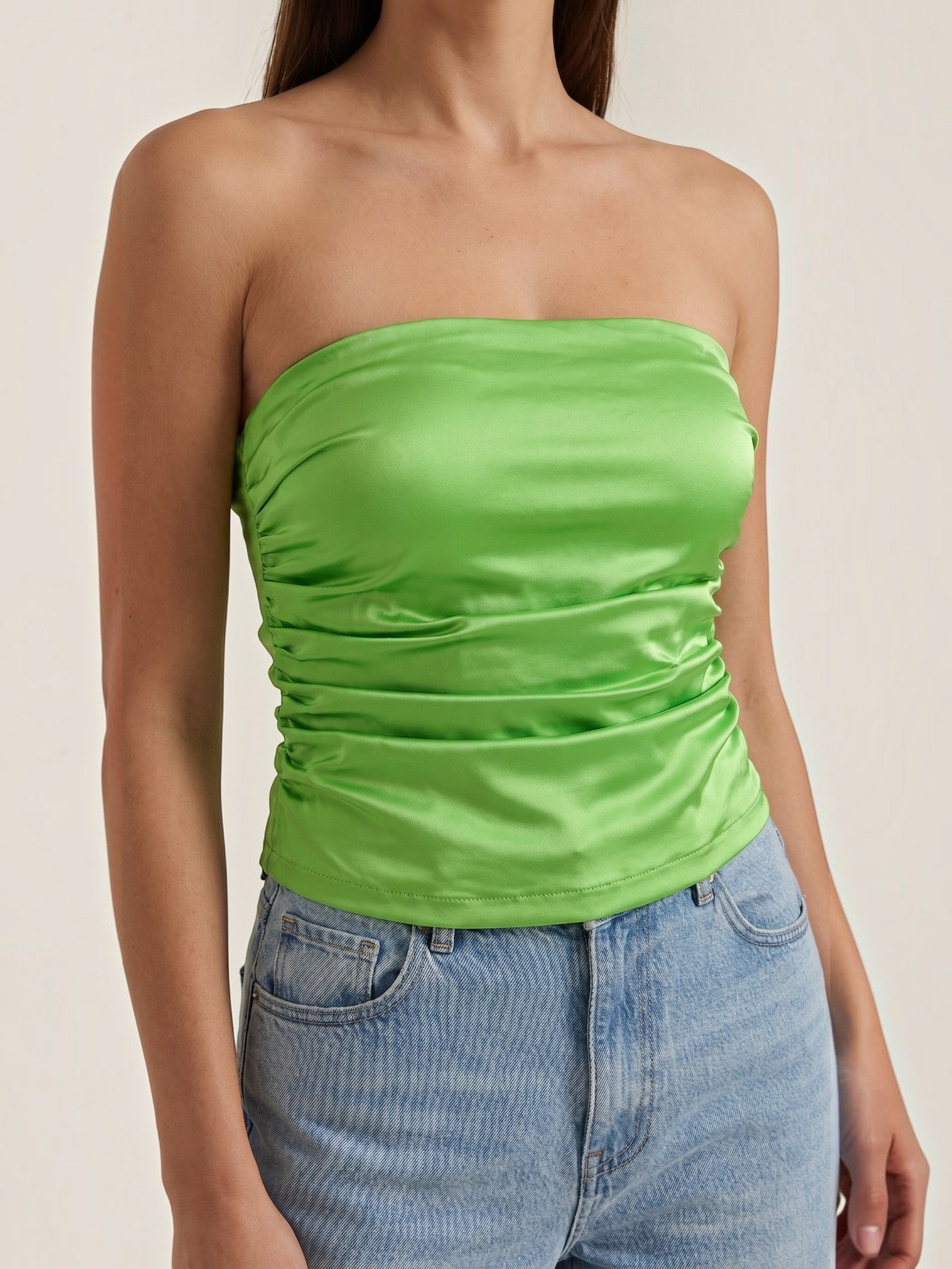 Guinevere Bandeau Top mit Raffung