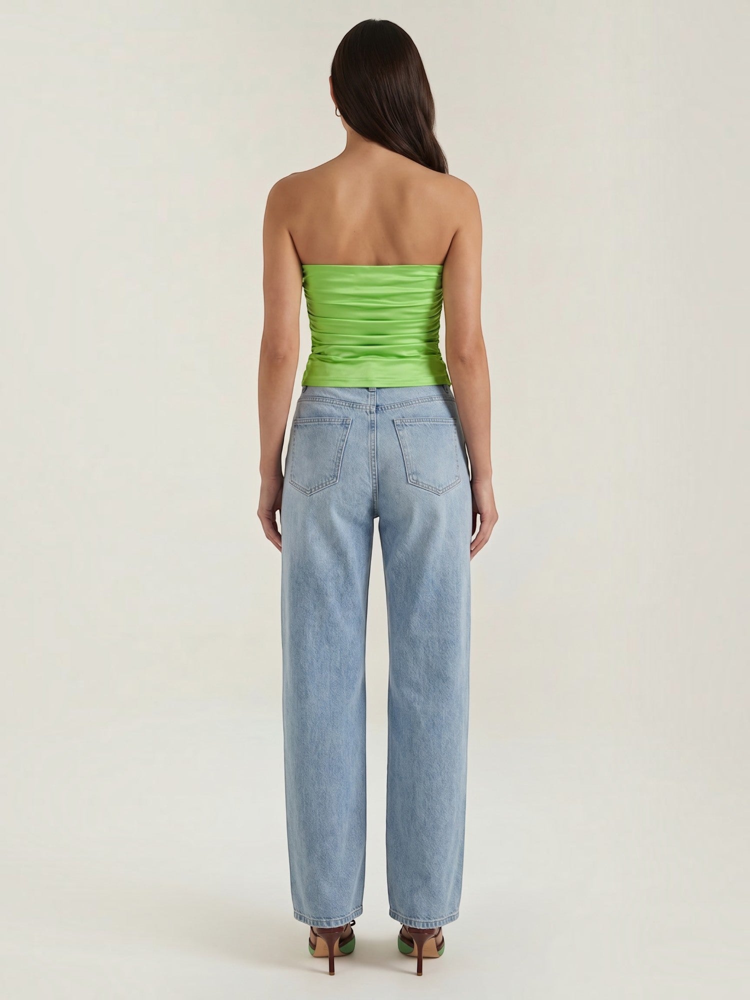 Guinevere Bandeau Top mit Raffung