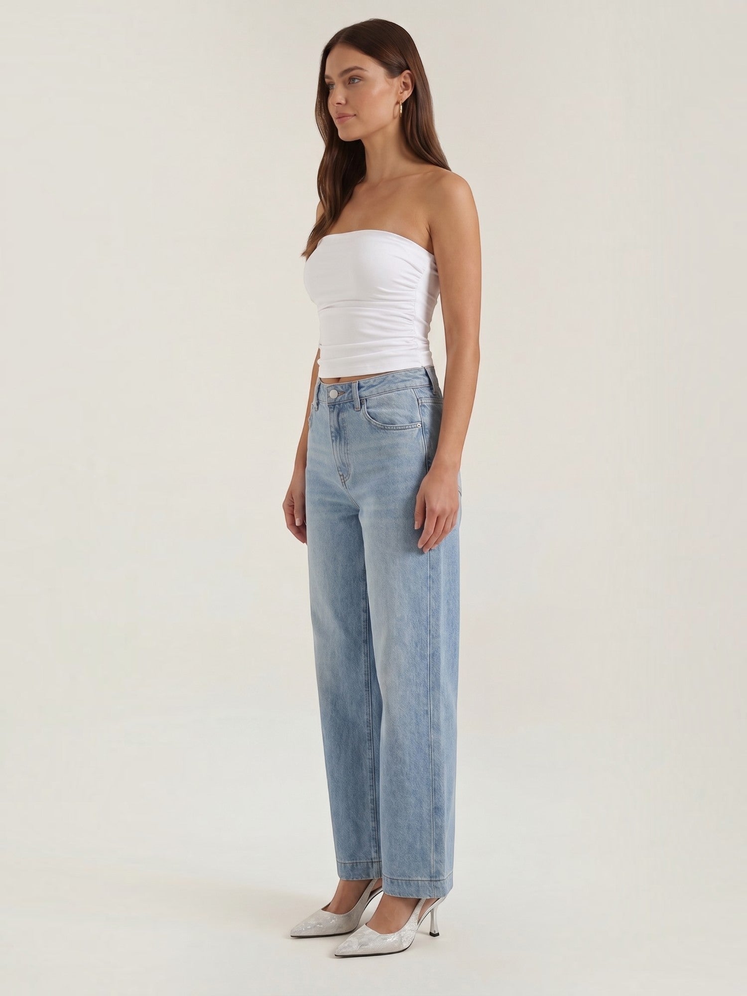 Guinevere Bandeau Top mit Raffung