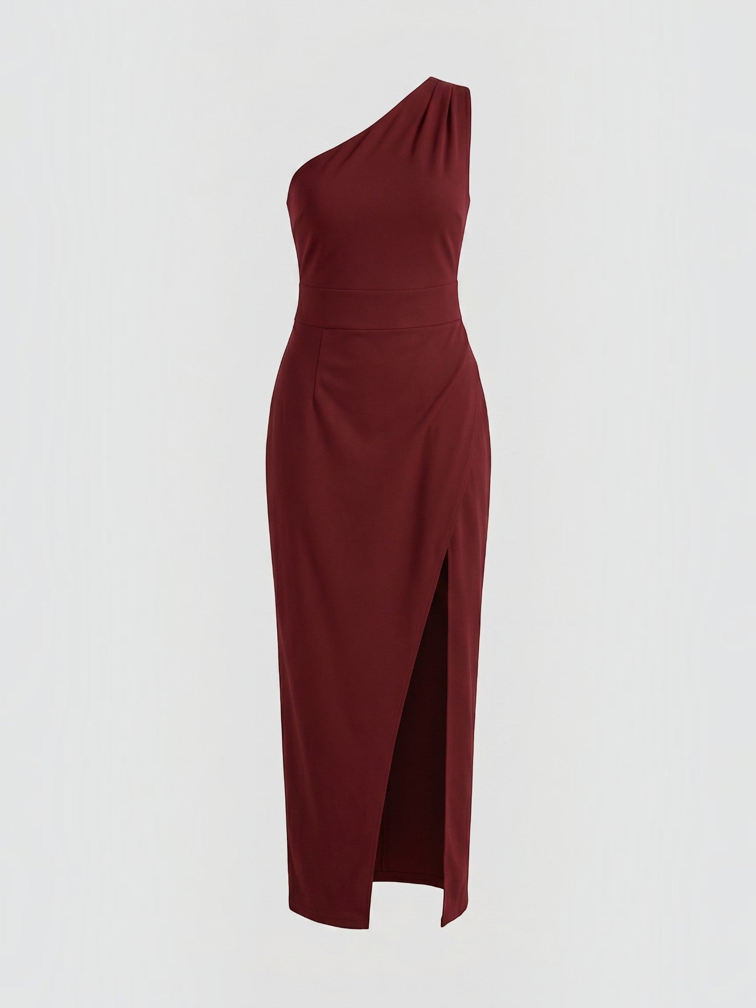 Fern Maxi Abendkleid One Shoulder mit Beinschlitz