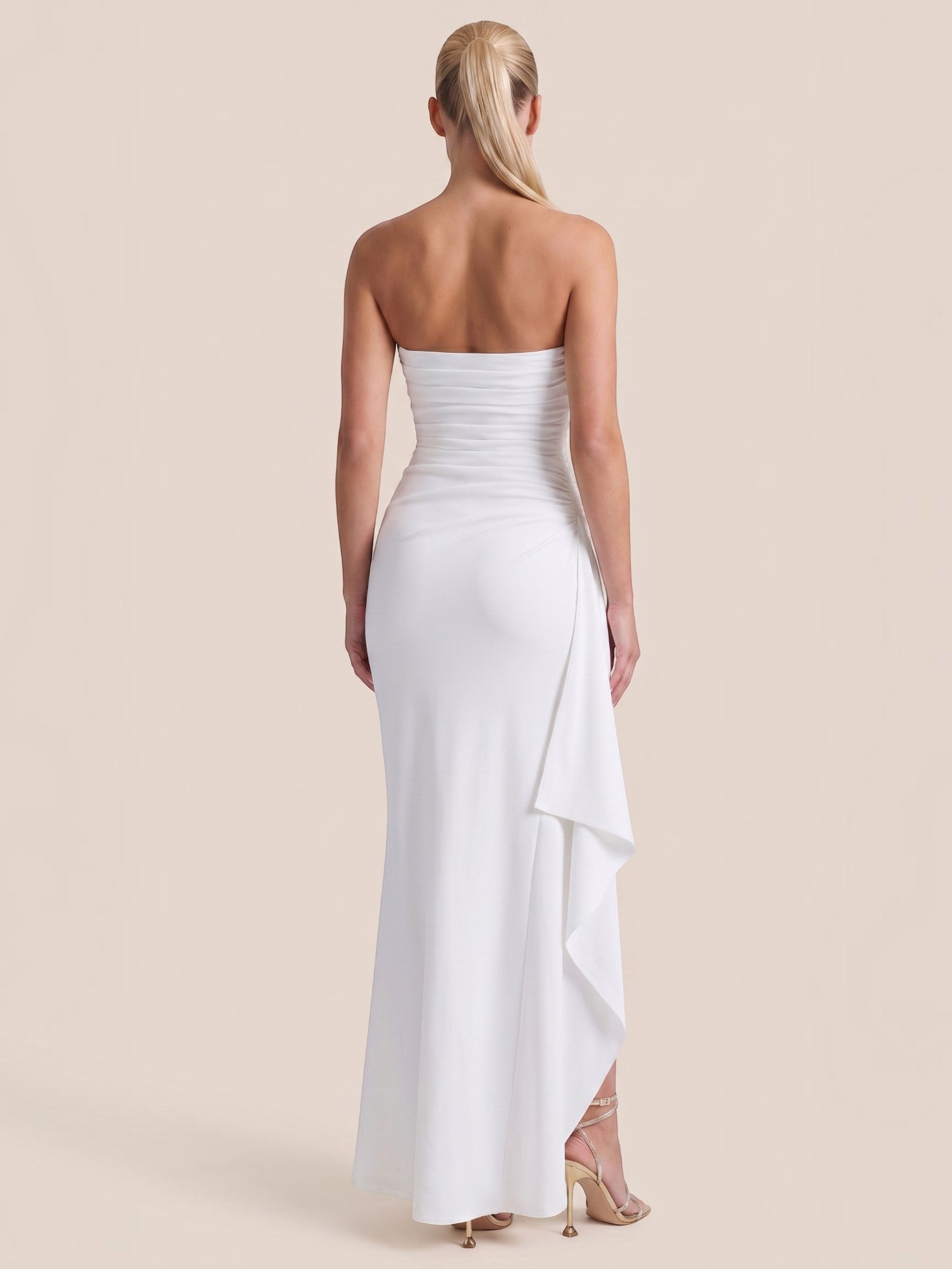 Sienna Maxi Abendkleid Bandeau mit Beinschlitz