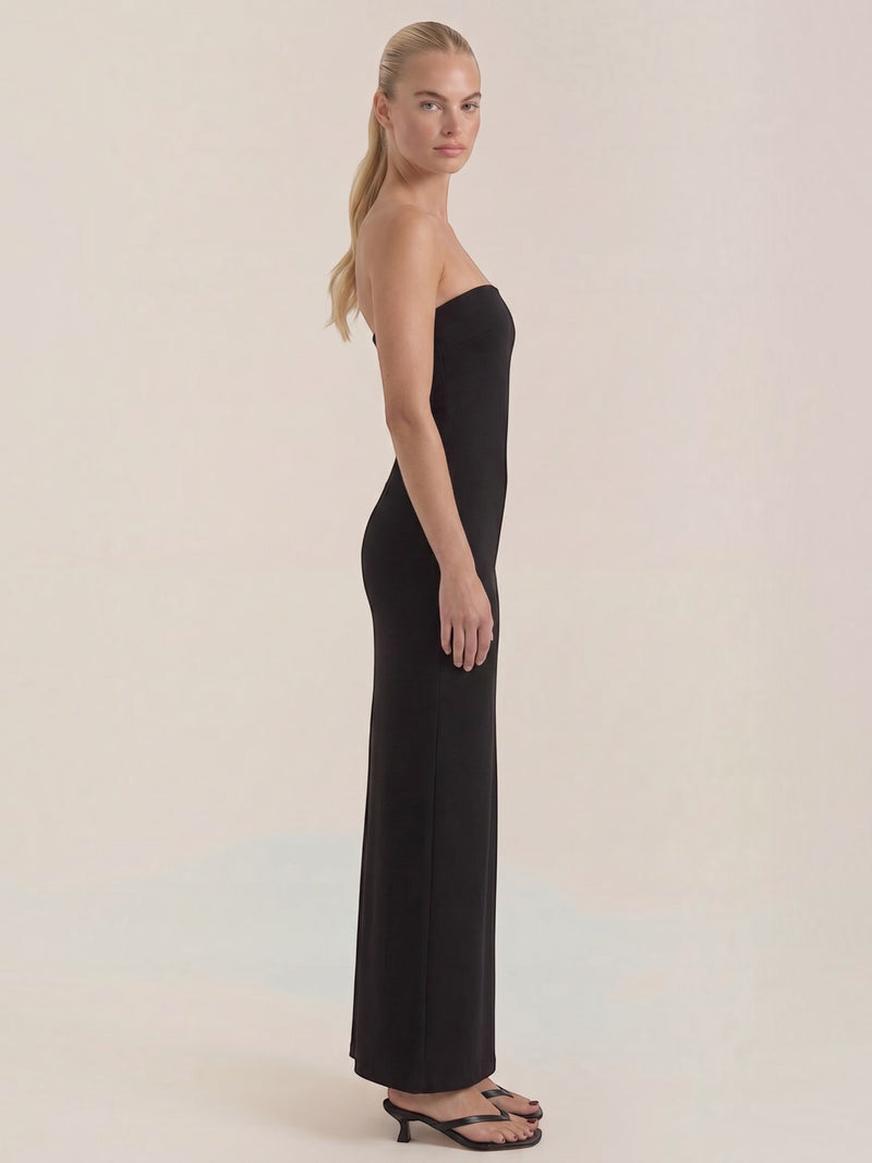 Quinn Maxikleid Bandeau mit Wickeloptik