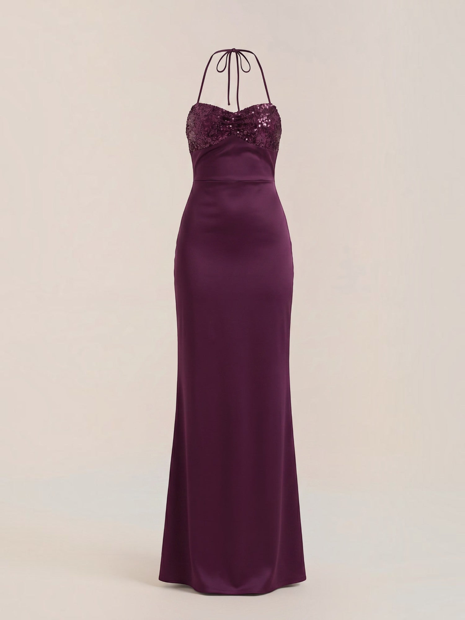 Sierra Maxi Abendkleid Neckholder mit Paillettenoberteil