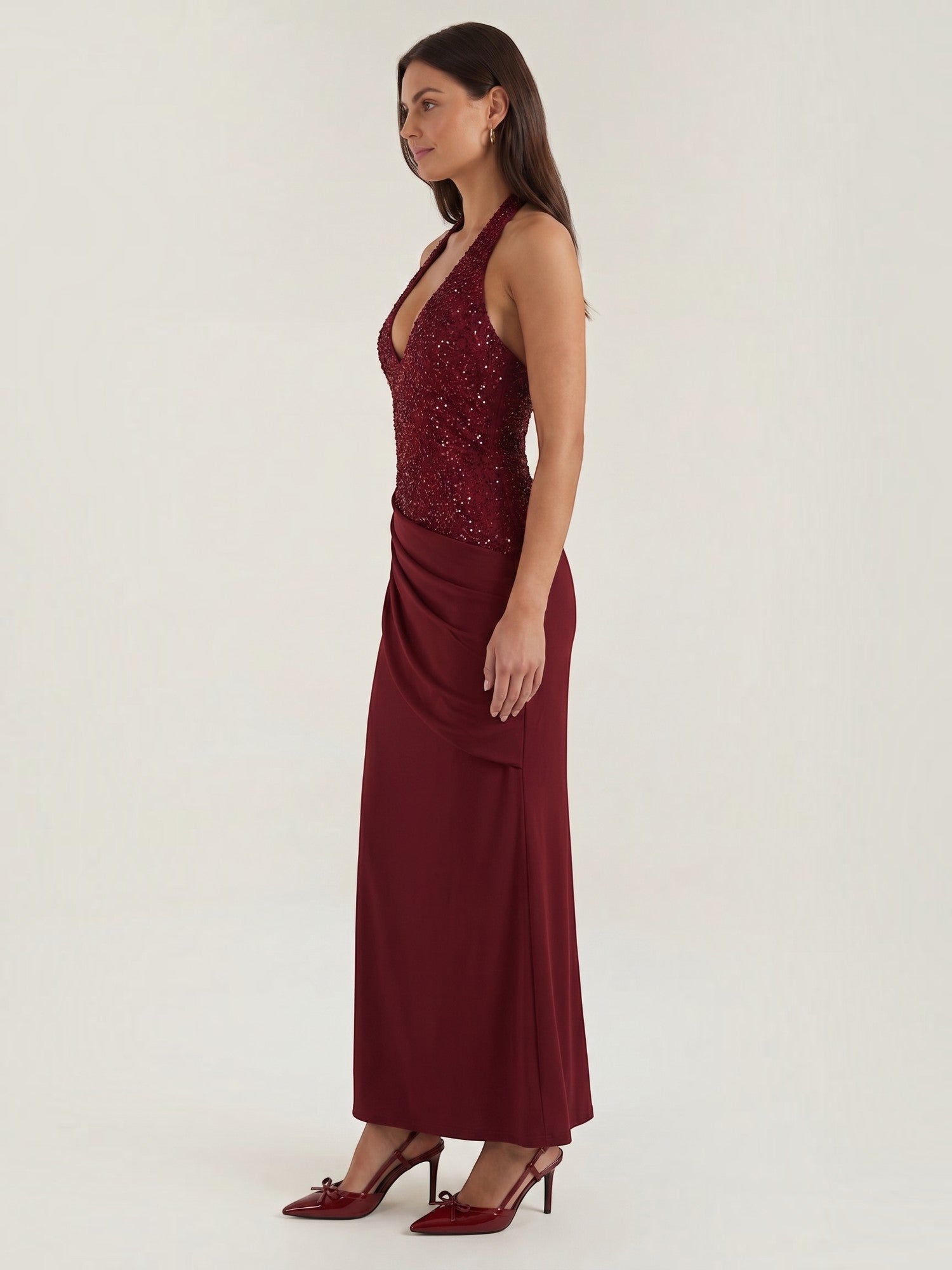 Selena Maxi-Abendkleid mit Pailletten