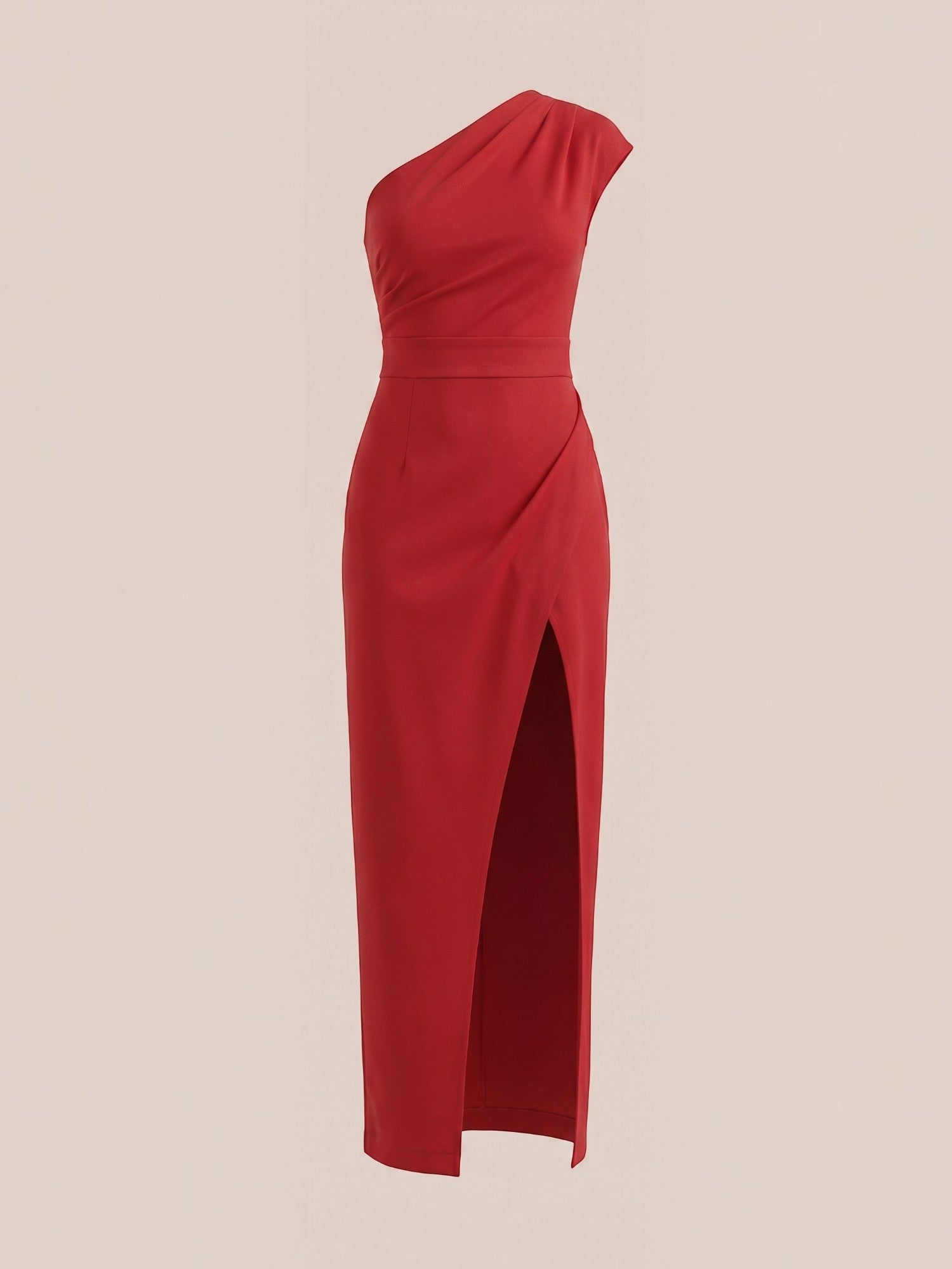 Fern Maxi Abendkleid One Shoulder mit Beinschlitz