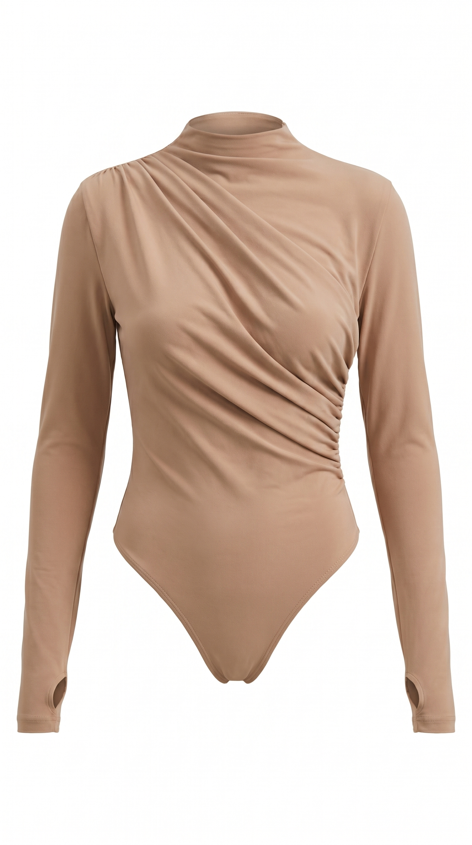Audrey Longsleeve mit schmalem Stehkragen